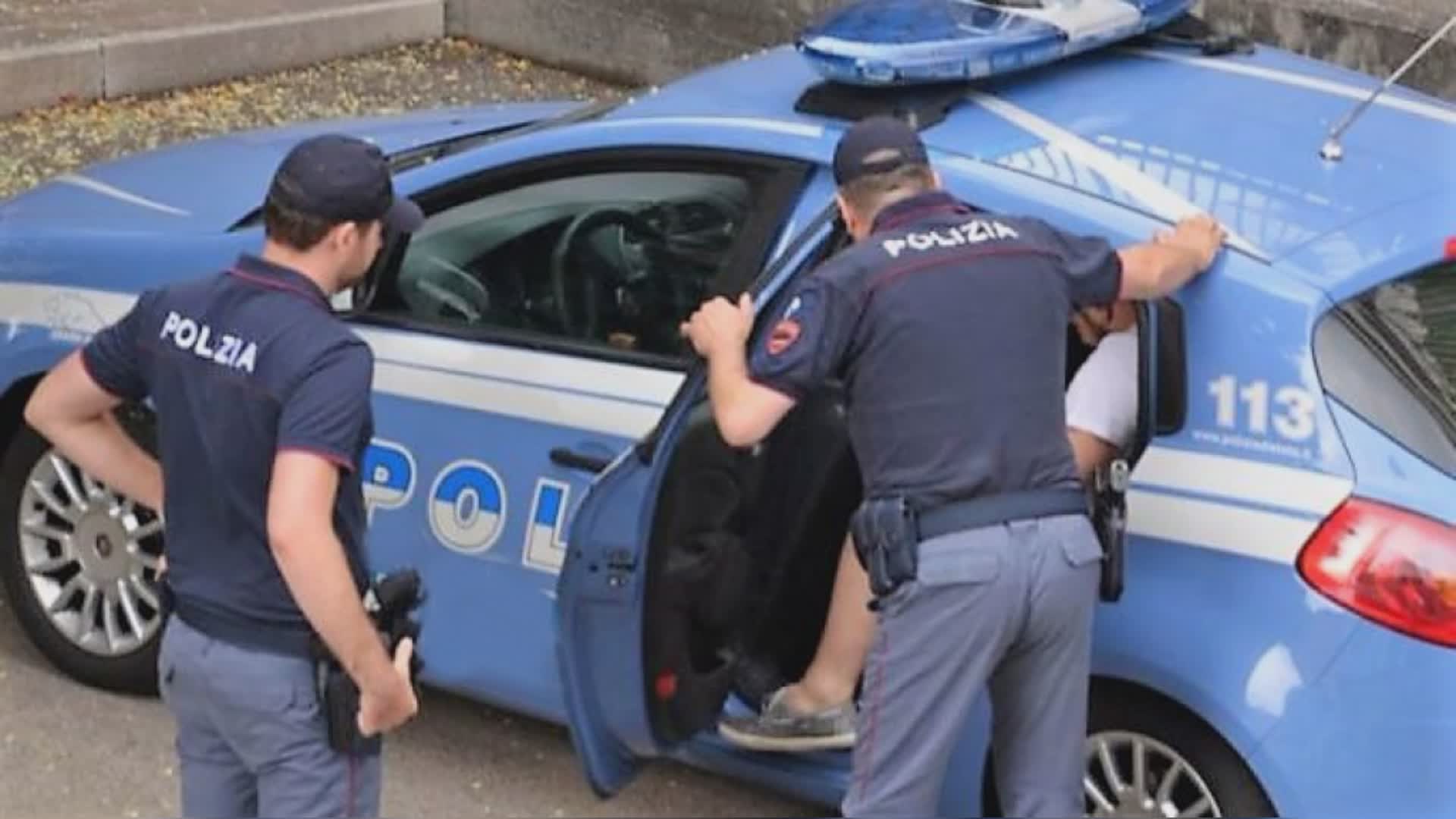 Auto sabotata della Polizia