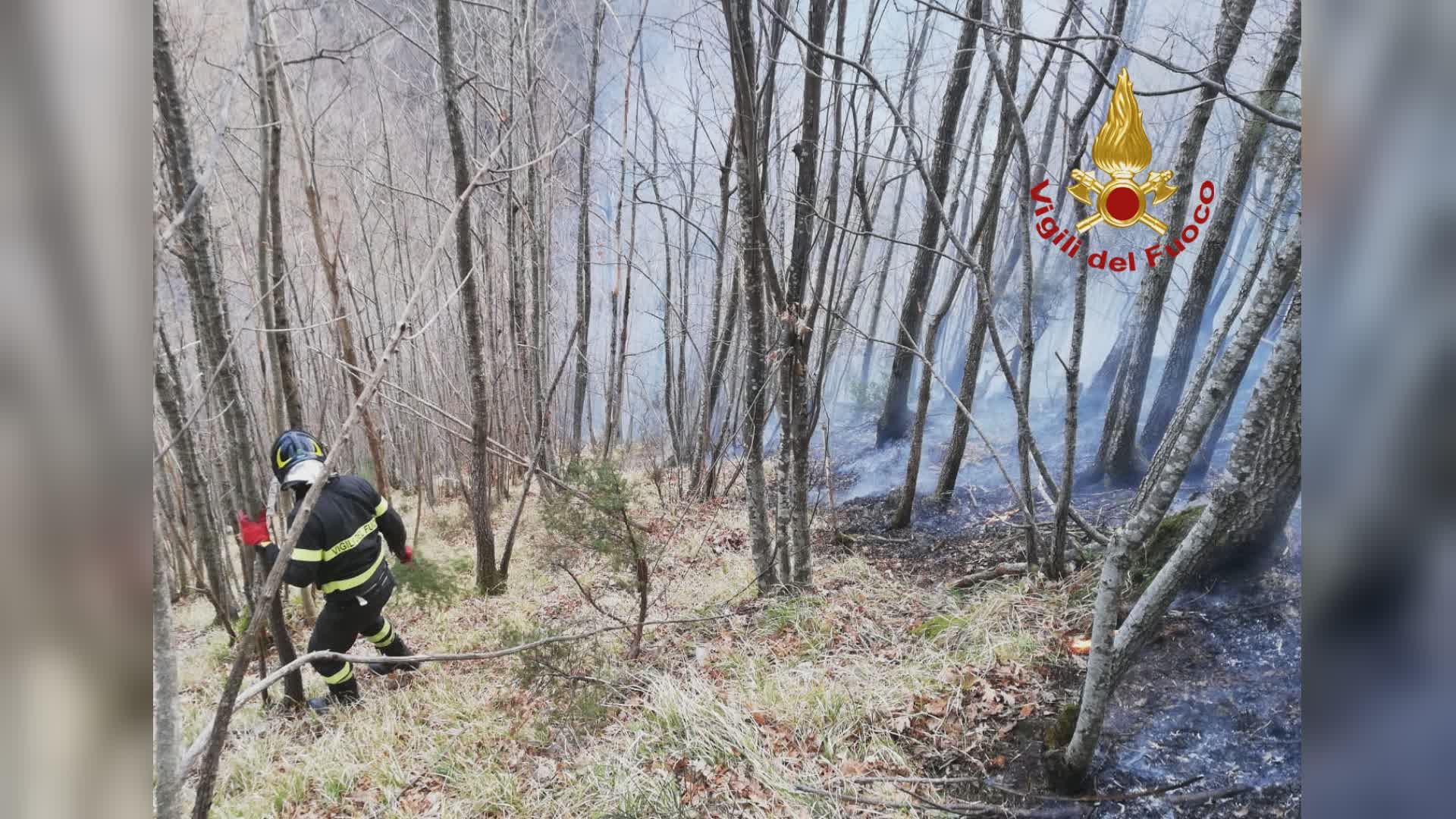 Incendio alla diga Verdiana