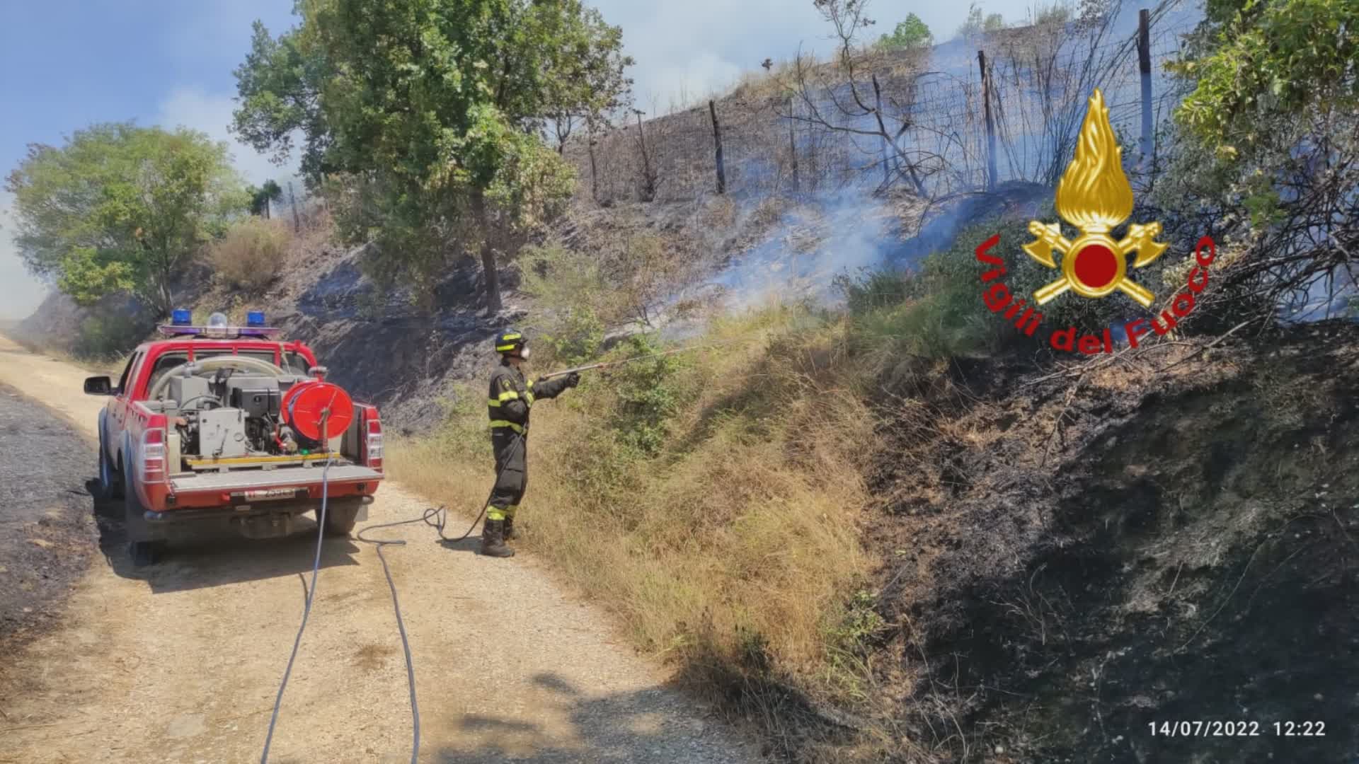 AGGIORNAMENTO INCENDIO CANDEGLIA PISTOIA