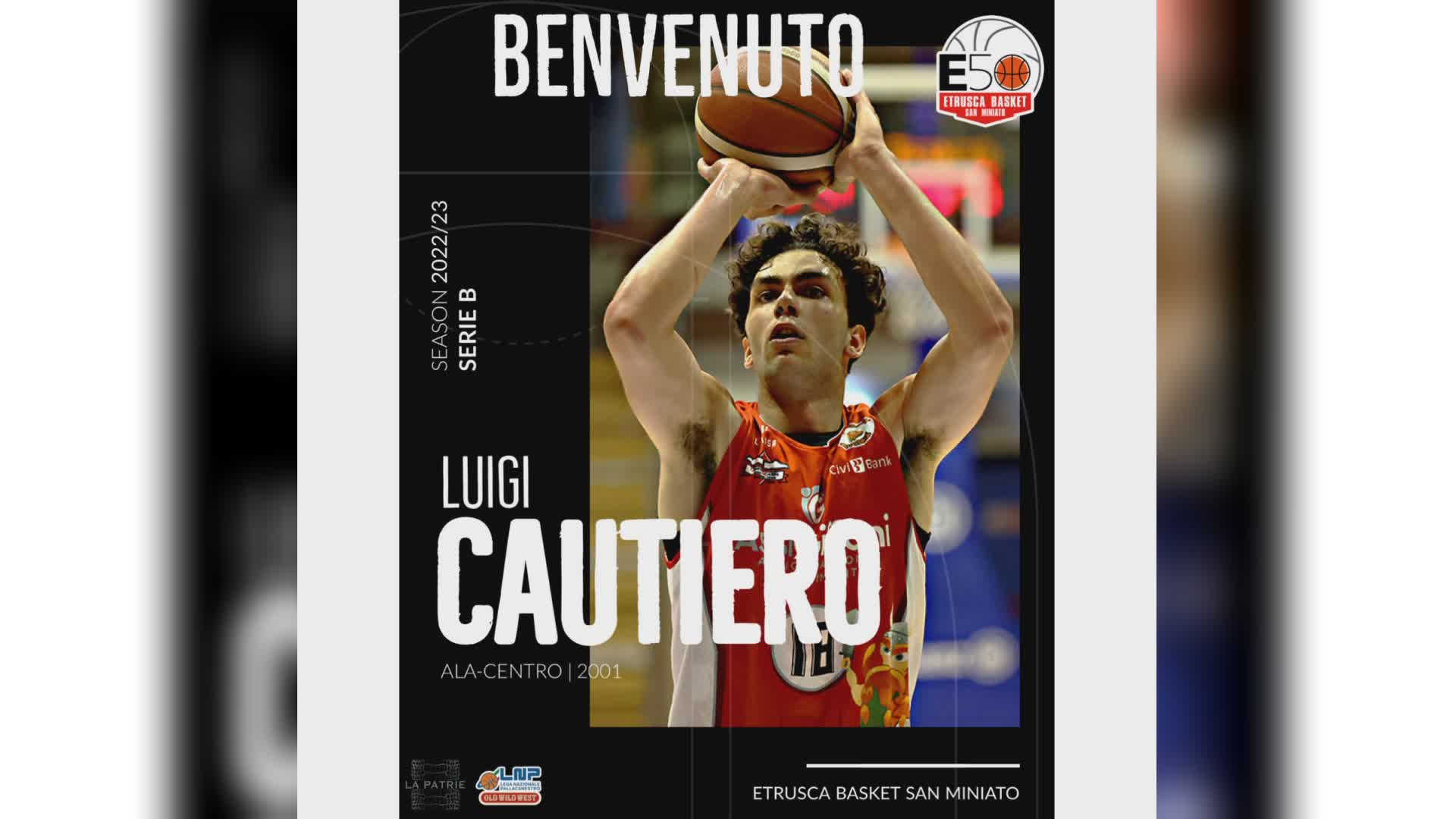 Etrusca Basket, arriva Luigi Cautiero