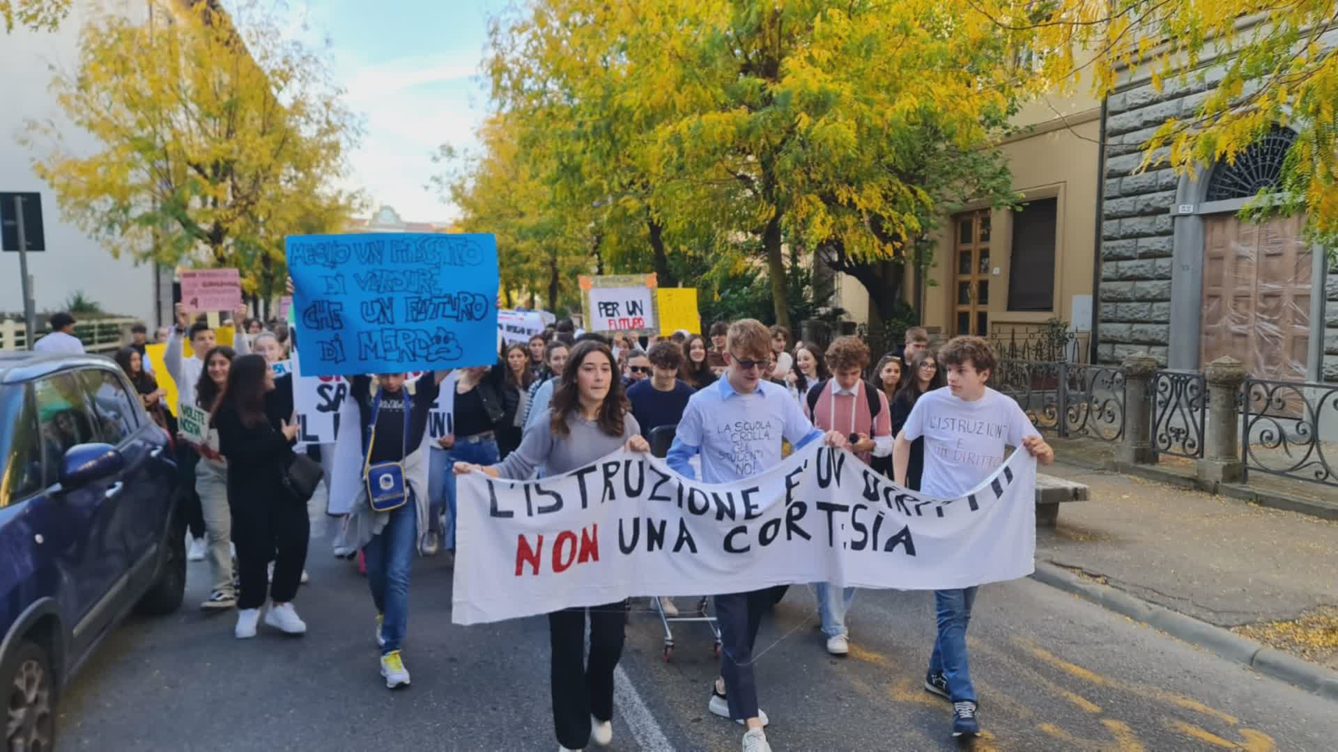 Pistoia: manifestazione studenti