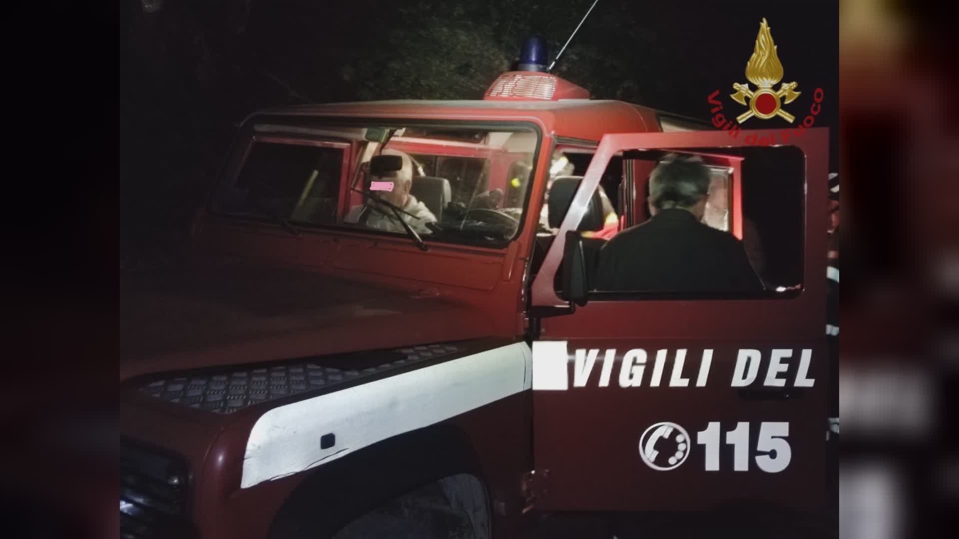 Pescia: fungaiolo rintracciato dai Vigili del Fuoco