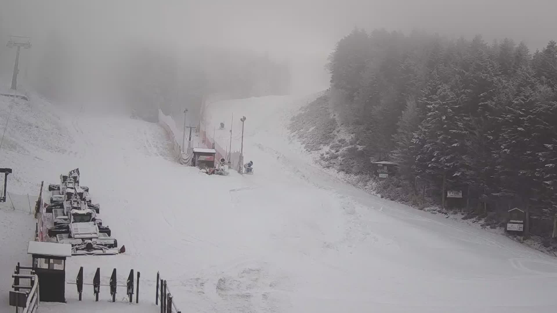 Appennino p.se: un po' di neve sui monti