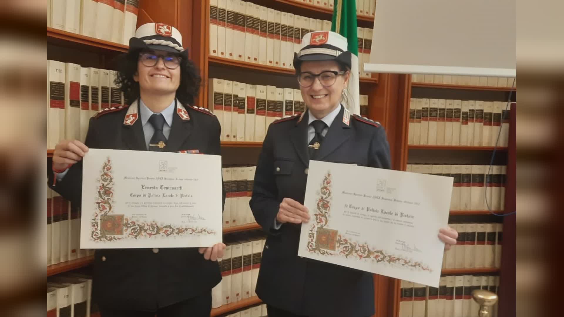 Premiata la Polizia Municipale di Pistoia