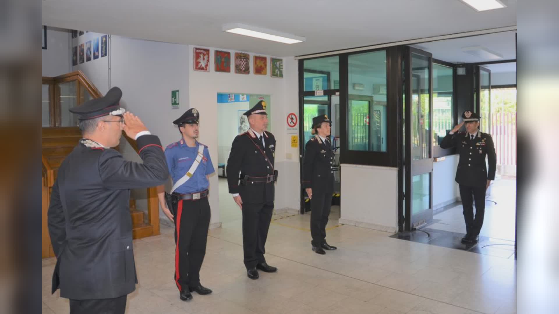 Il Comandante Legione Carabinieri Toscana a Pistoia