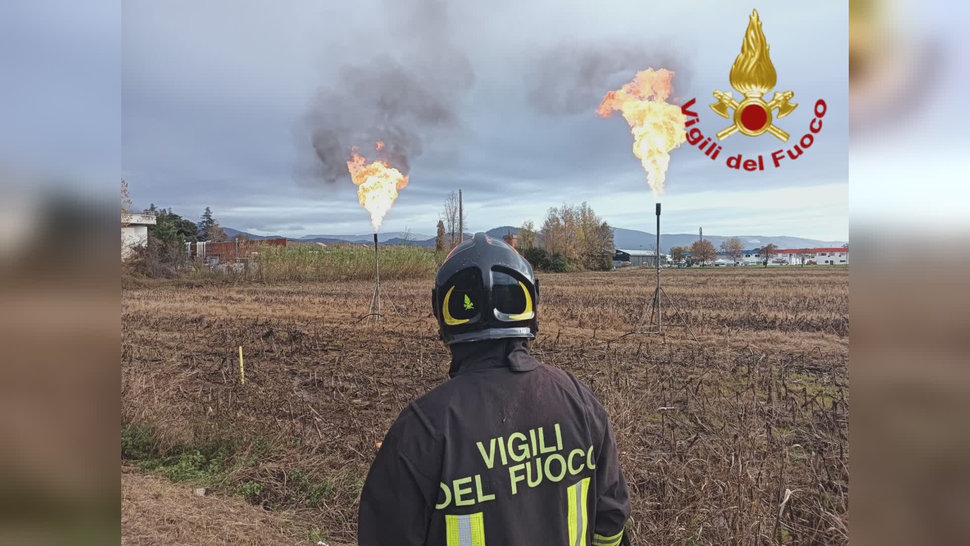 Montale. Bonifica della cisterna Gpl, operazioni in corso