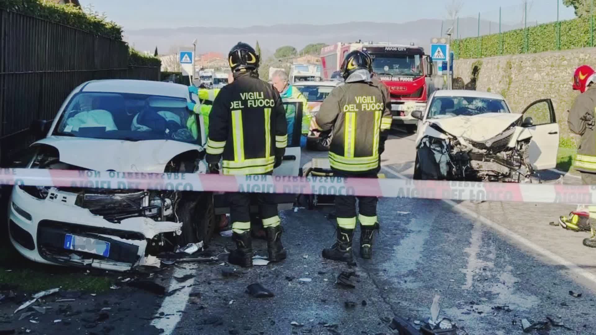 Pistoia- scontro frontale sulla Montalese. Grave 75enne