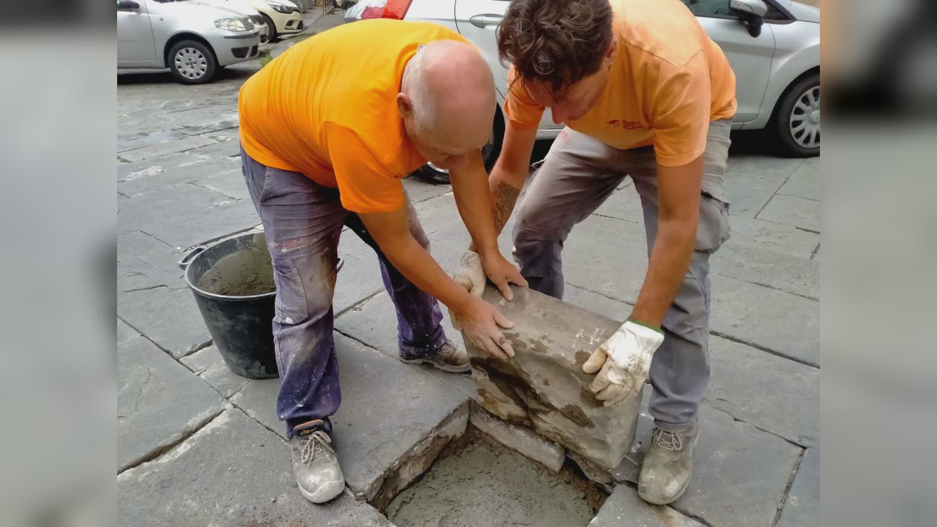 Pistoia: via ai lavori di manutezione dei lastricati