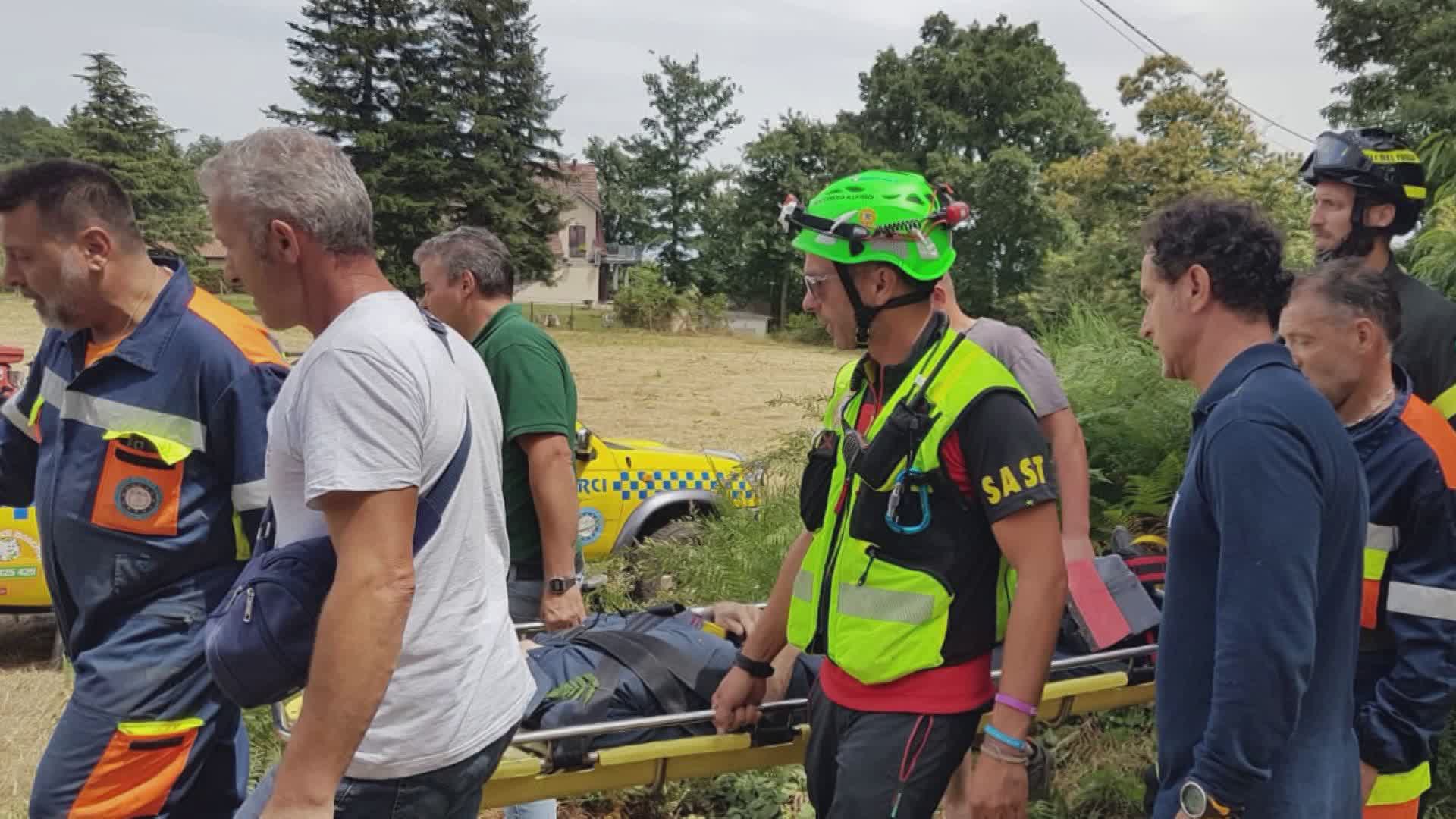 Marliana (Pt): cade in un dirupo; recuperato anziano