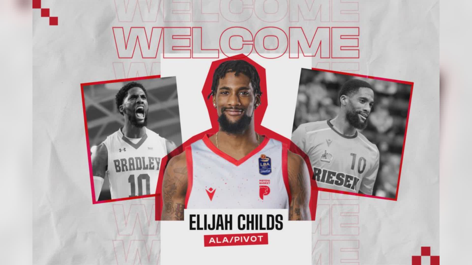 Pistoia Basket: in biancorosso l'ala Usa Elija Childs