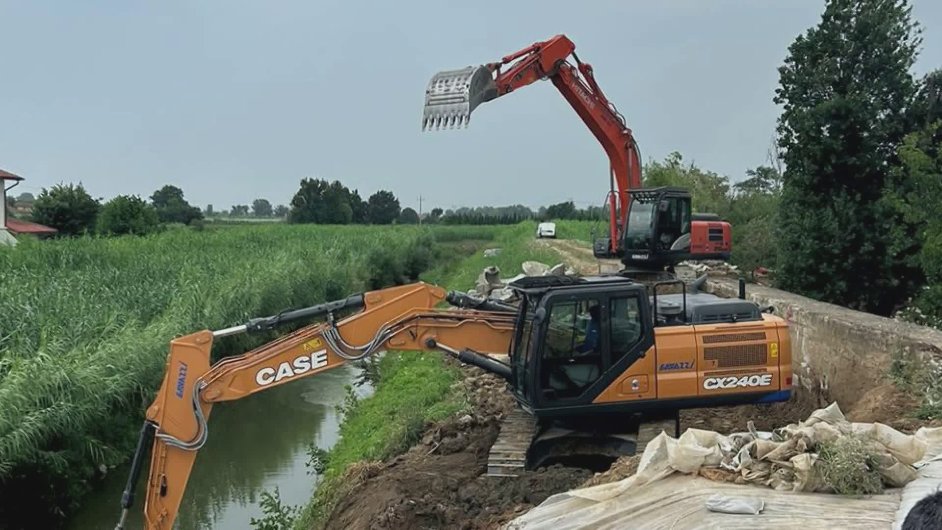 Quarrata: rafforzamento argine Ponte Torto