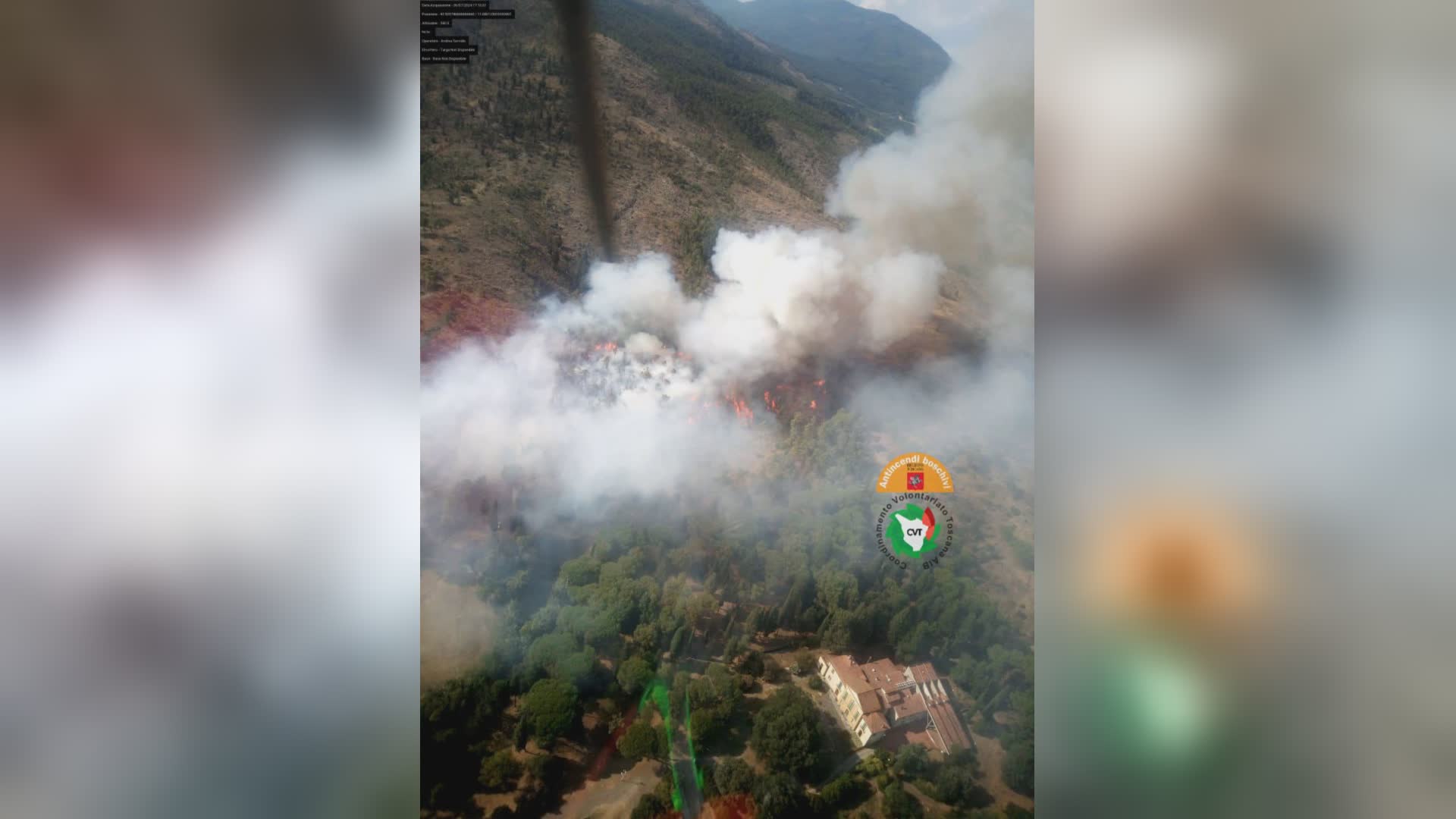 Galceti (PO)- Incendio a Galceti: 2 morti e un ferito grave