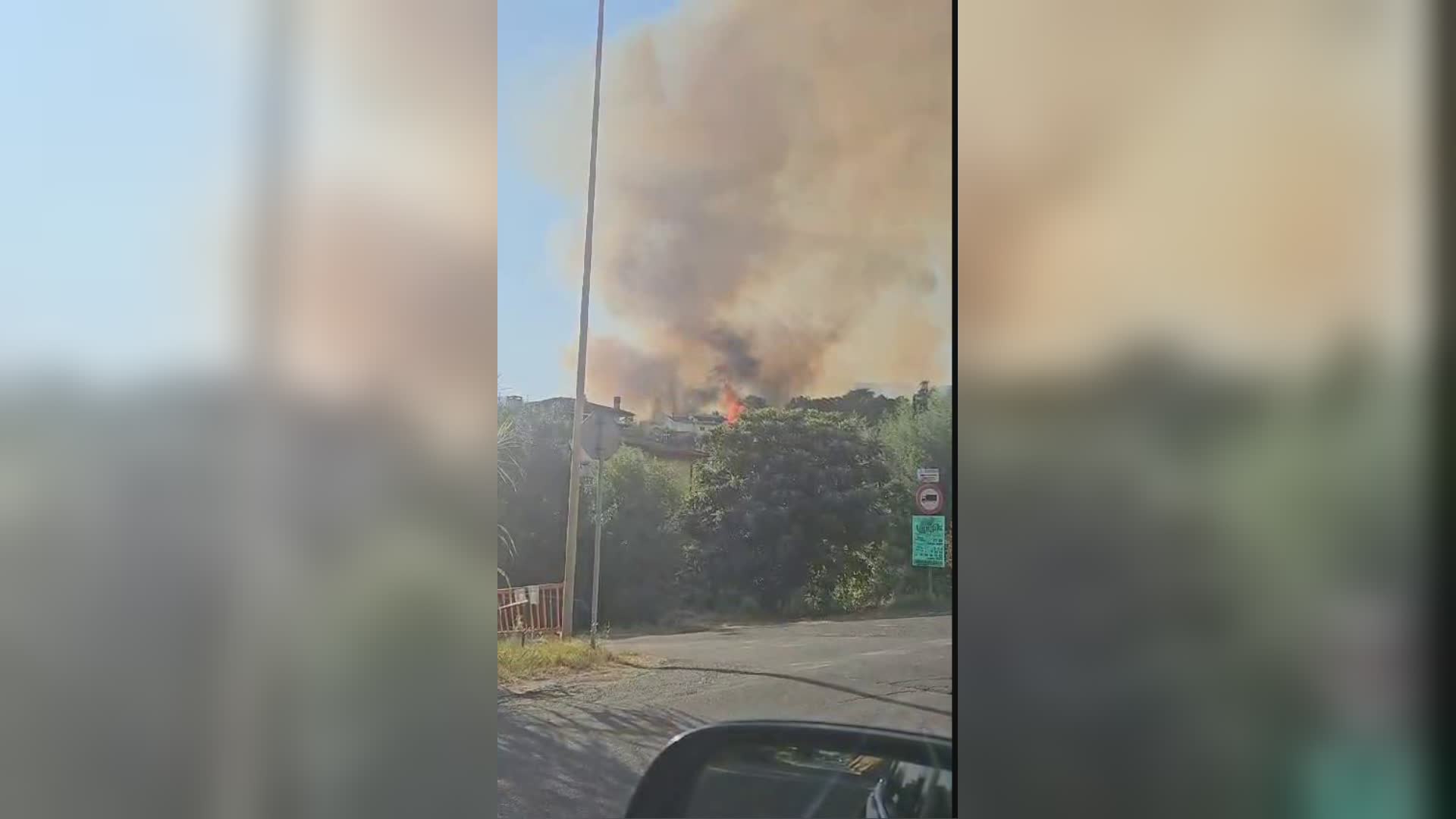 Massa e Cozzile- Scoppiato un incendio a Vangile,