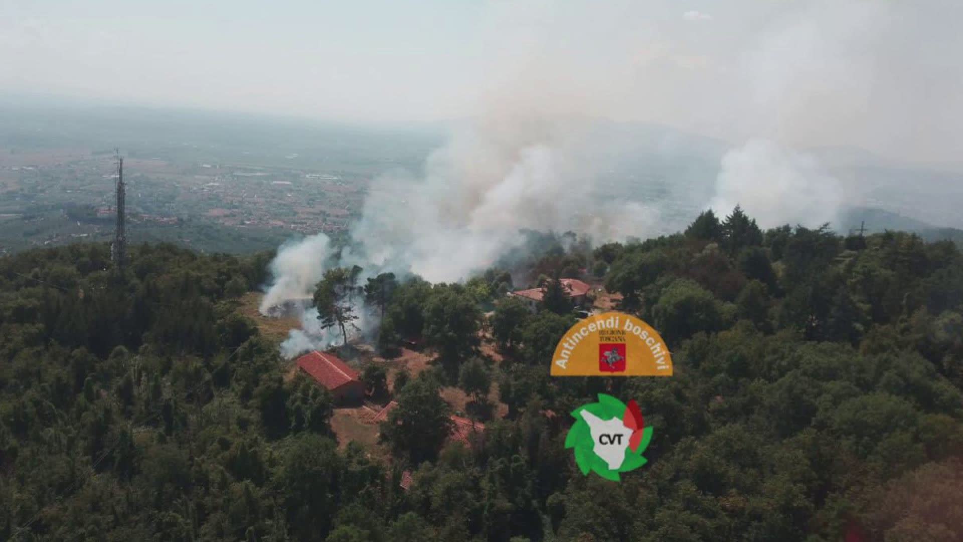 Incendio boschivo in zona Montevettolini - AGGIORNAMENTO