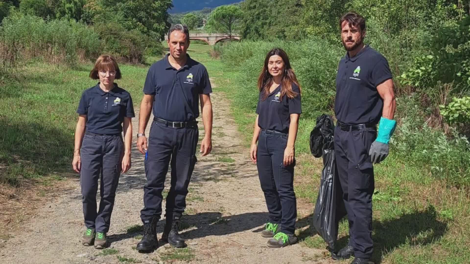 Quattro ispettori ambientali in azione a Pistoia