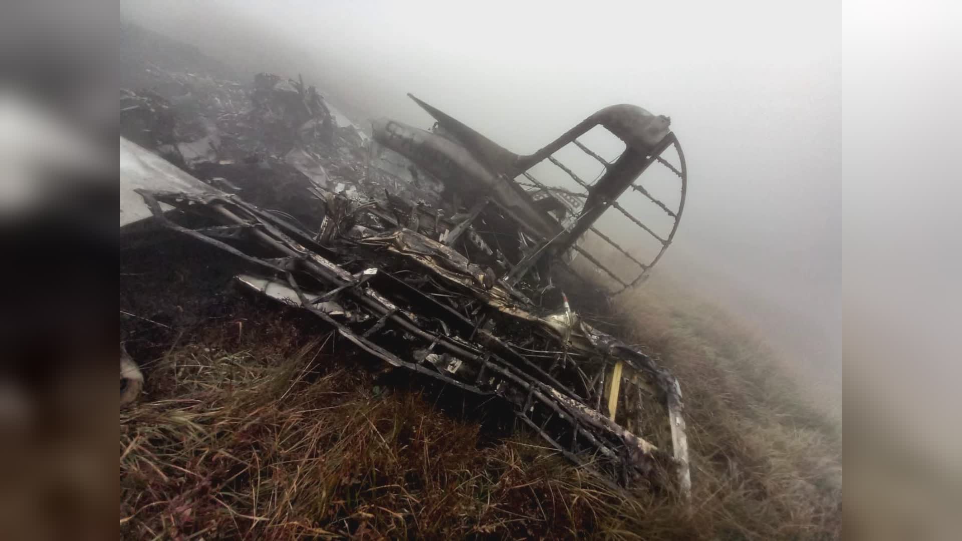 AGGIORNAMENTO - I resti dell'aereo ritrovato in Appennino