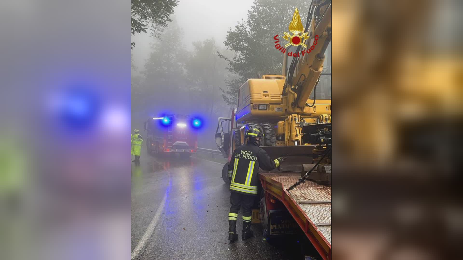 Le Piastre (Pt): scontro fra due camion, un ferito