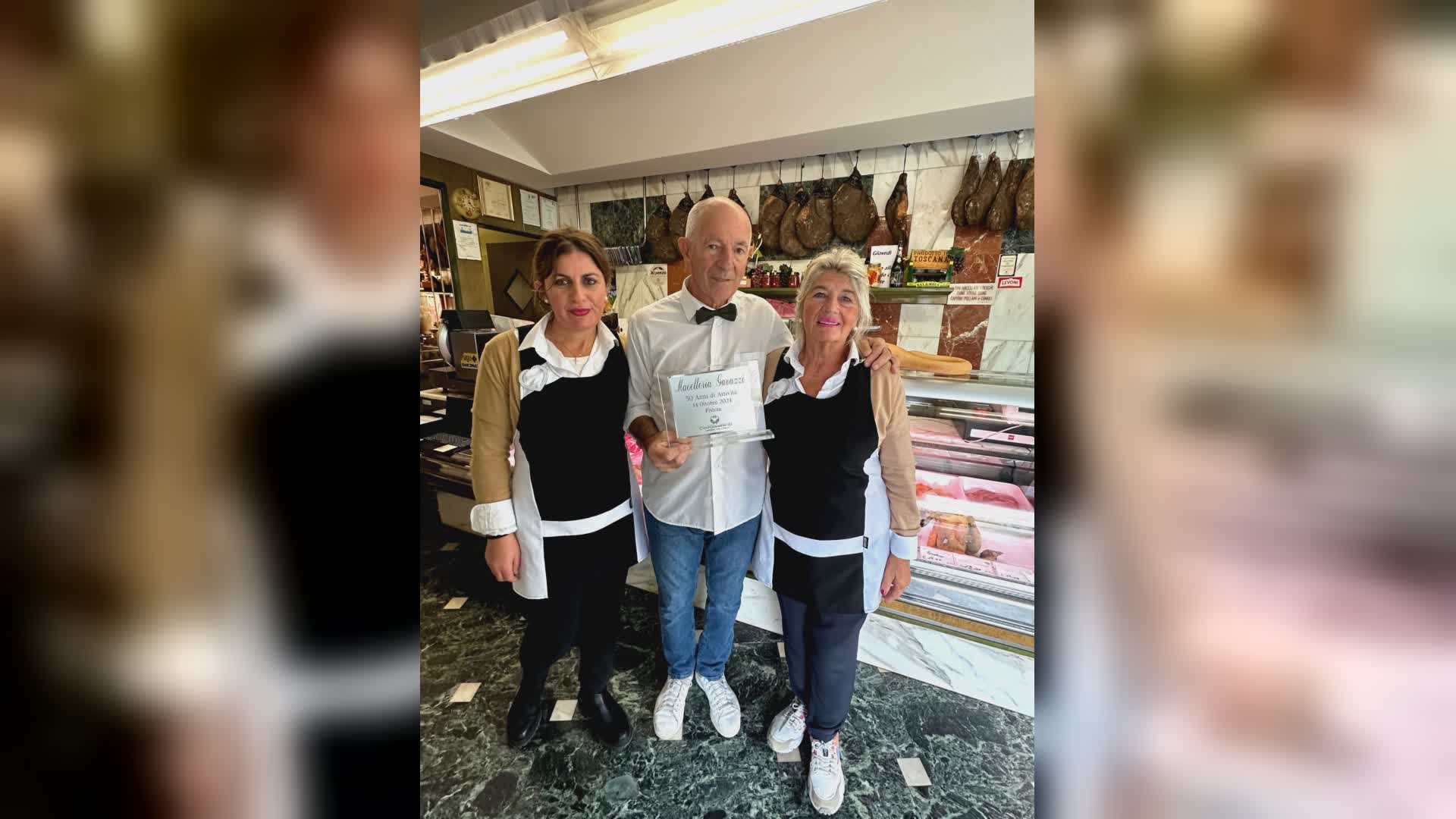 Pistoia - Premiata la Macelleria Gavazzi per i 50 anni