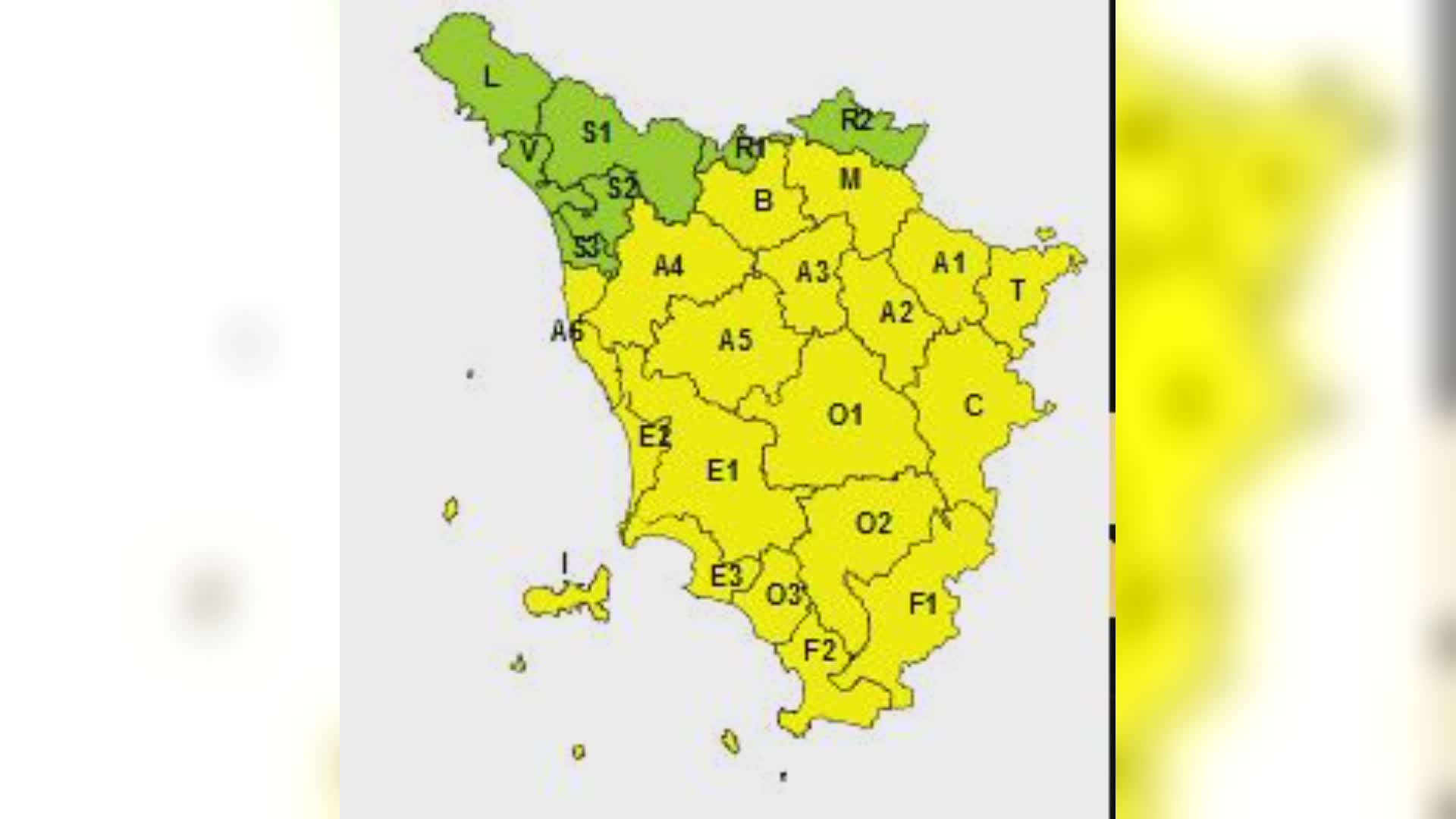 Rischio idraulico e idrogeologico, codice giallo