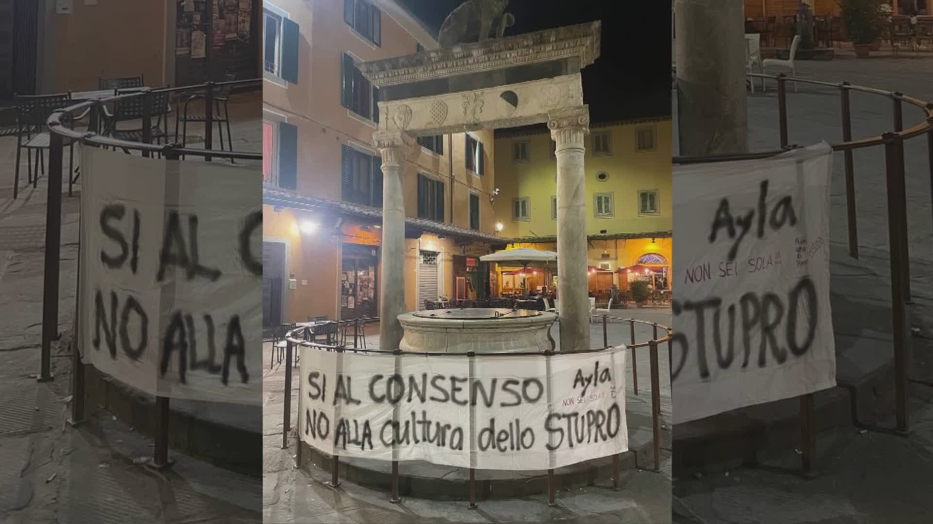 Stupro di gruppo, manifesti per Ayla a Pistoia