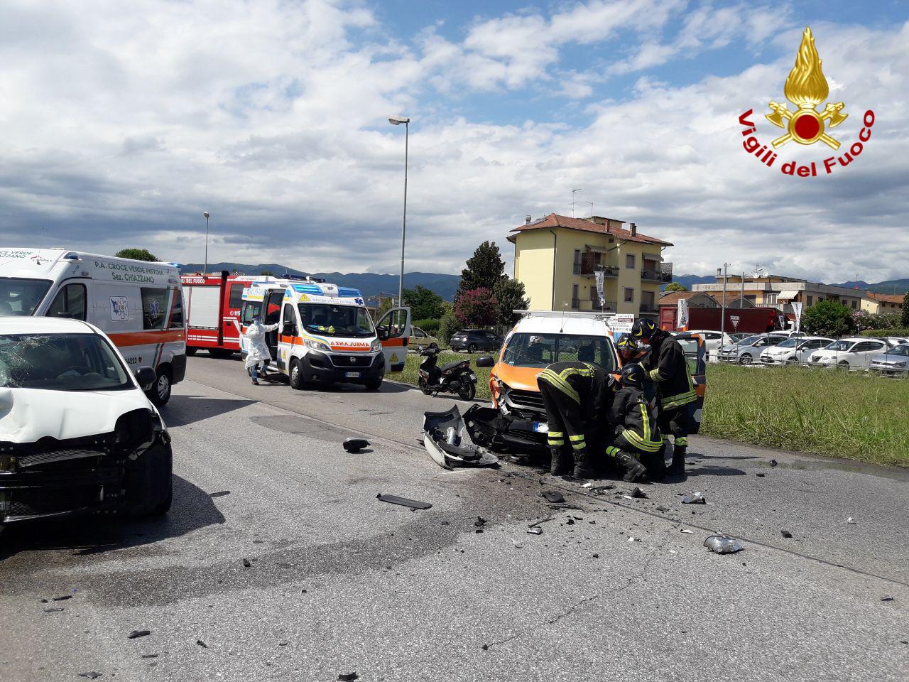 Incidente stradale in via Toscana