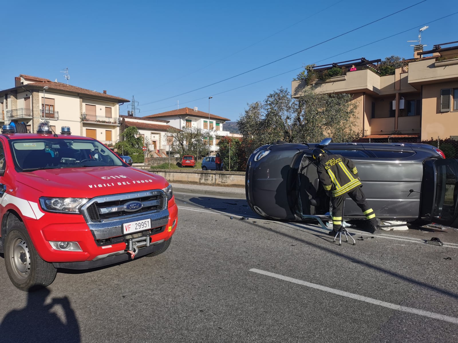 Pistoia. Incidente nei pressi di Ponte Europa