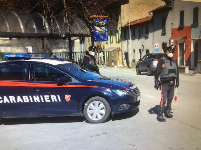 Coronavirus e controlli: Carabinieri, 4 persone sanzionate